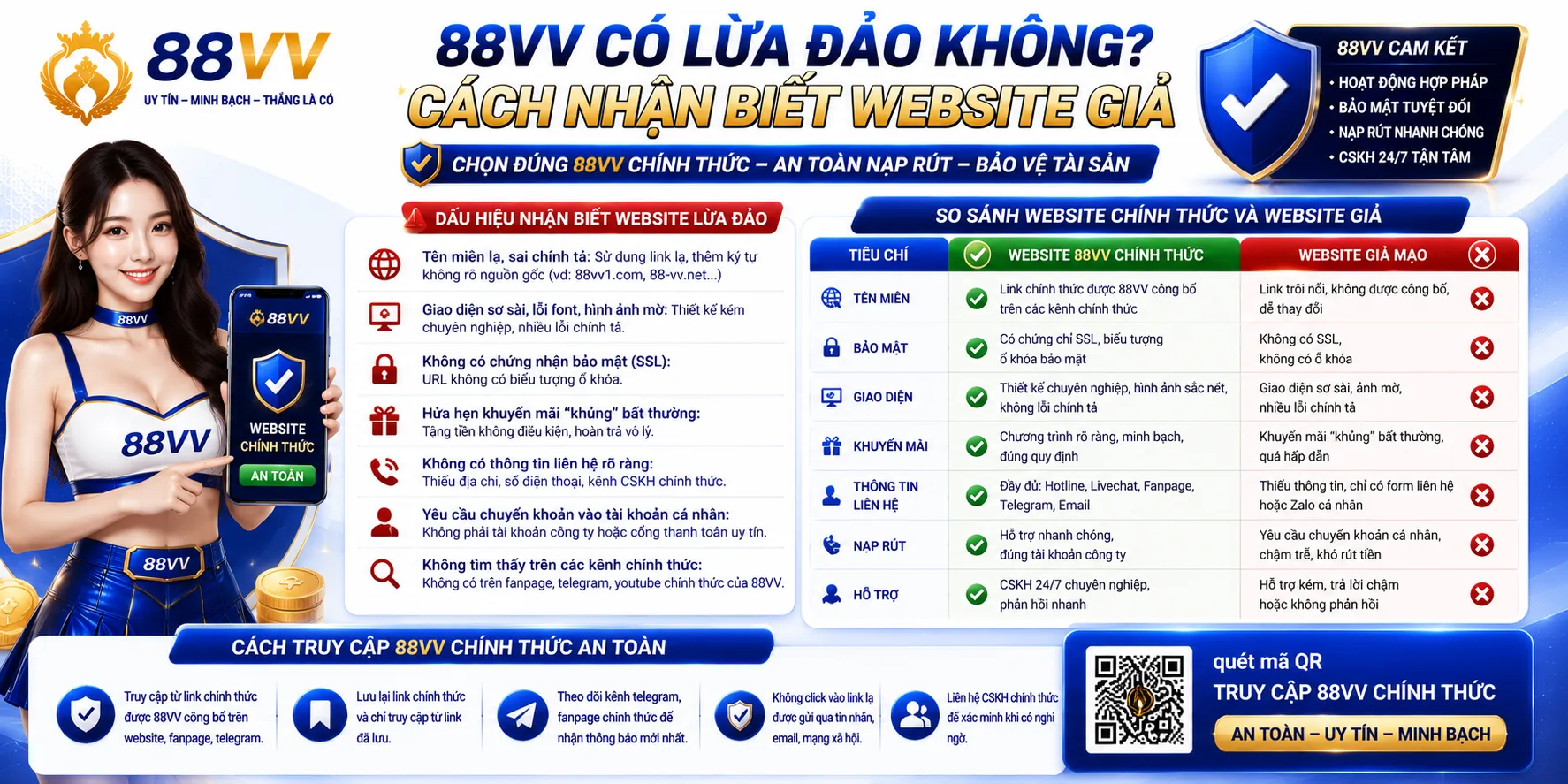 88VV Có Lừa Đảo Không? Cách Nhận Biết Website Giả