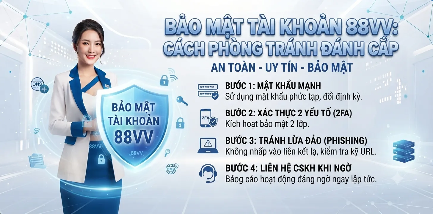 Bảo Mật Tài Khoản 88VV