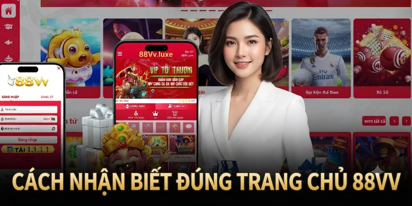 Cách nhận biết đúng trang chủ 88VV