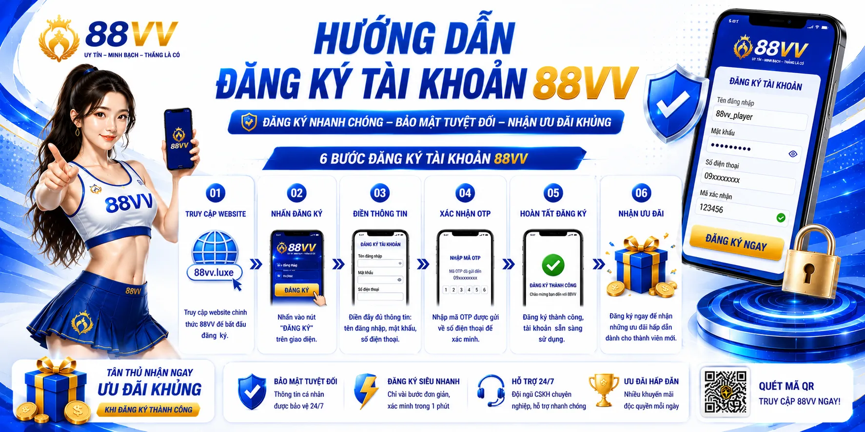 Đăng Ký 88VV: Cách Mở Và Xác Minh Tài Khoản 1 Hướng dẫn đăng ký tài khoản 88VV từng bước