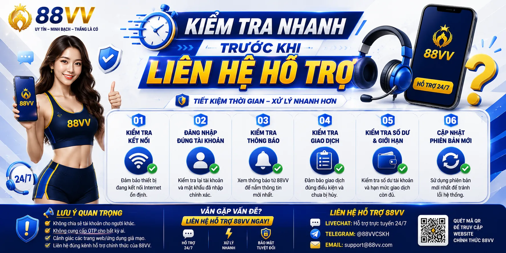 Kiểm tra nhanh trước khi liên hệ hỗ trợ