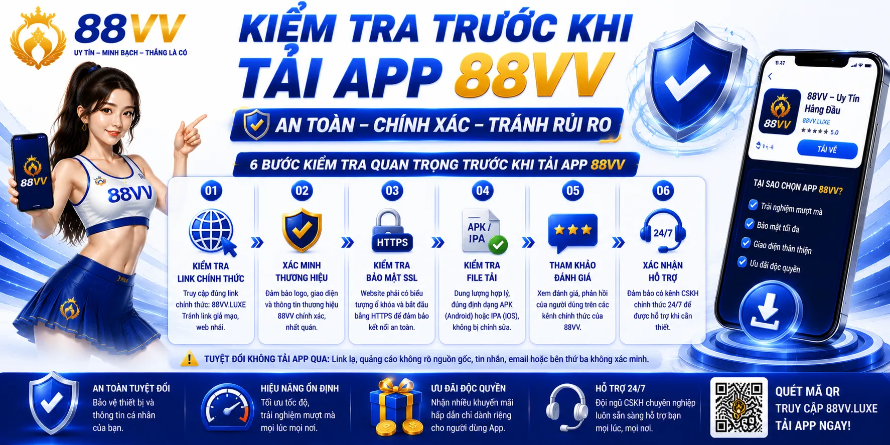 Tải App 88VV Cho Android Và iOS An Toàn 1 Kiểm tra trước khi tải app 88VV