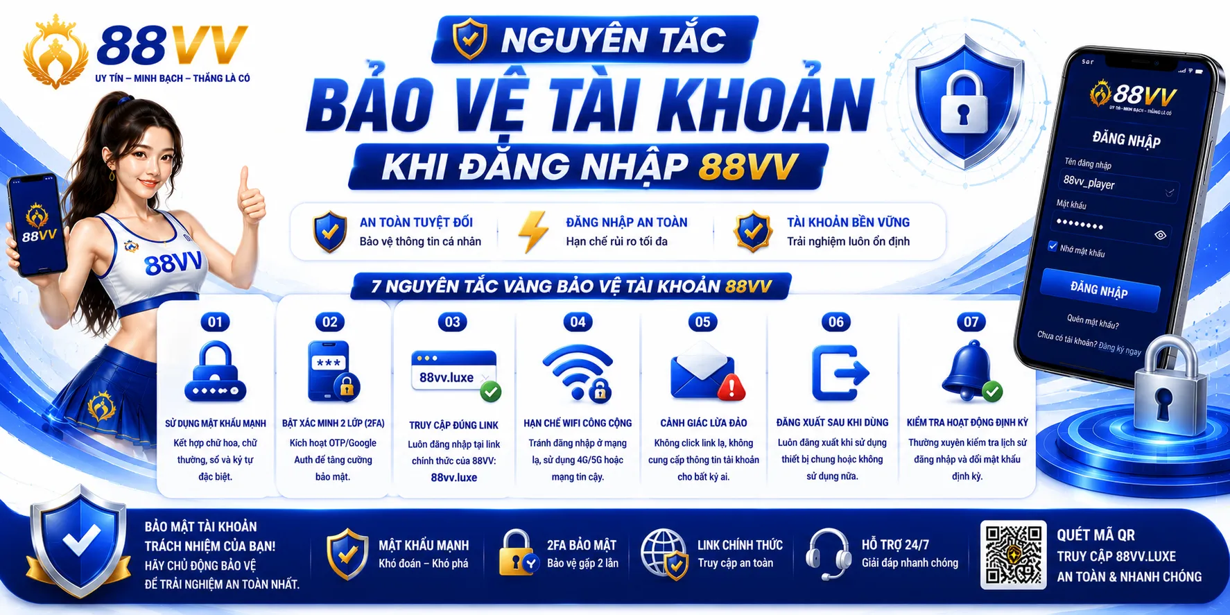 Nguyên tắc bảo vệ tài khoản khi đăng nhập