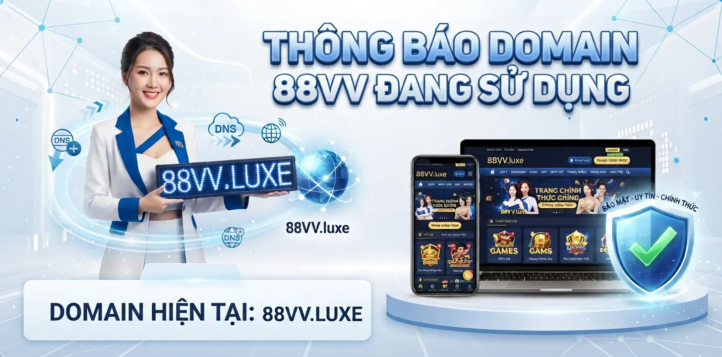 Thông báo domain 88VV đang sử dụng